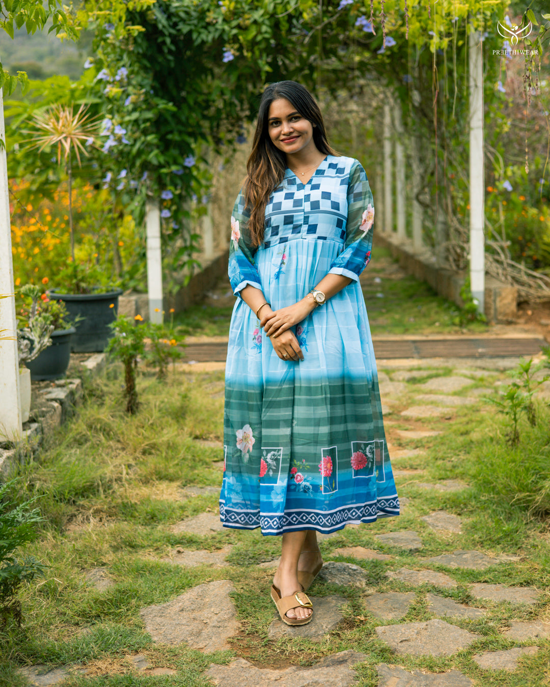 Yasika Maternity Dress with center Zip