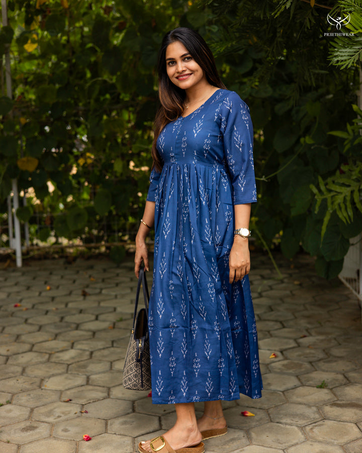 Akhila3  Maternity Dress with center Zip(PREORDER-SEP30)