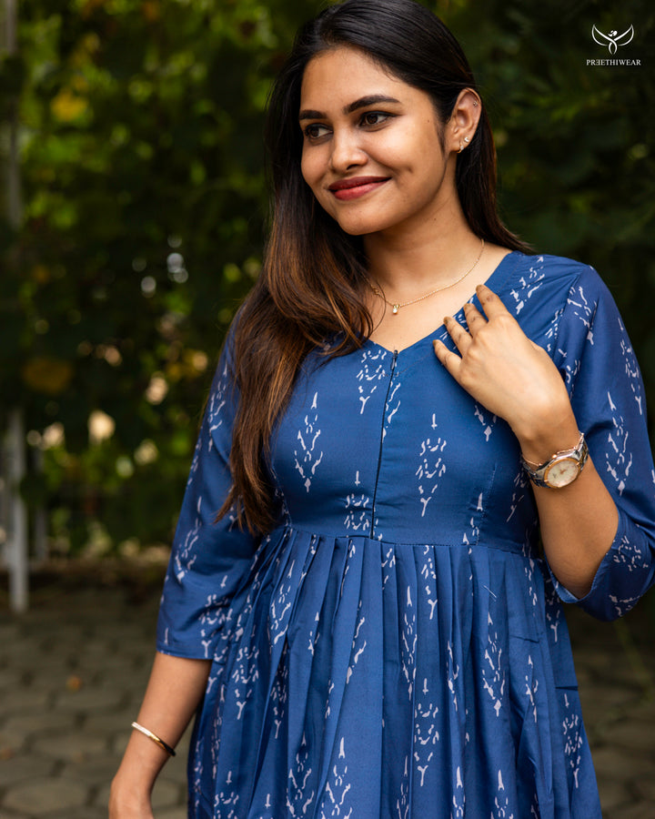 Akhila3  Maternity Dress with center Zip(PREORDER-SEP30)