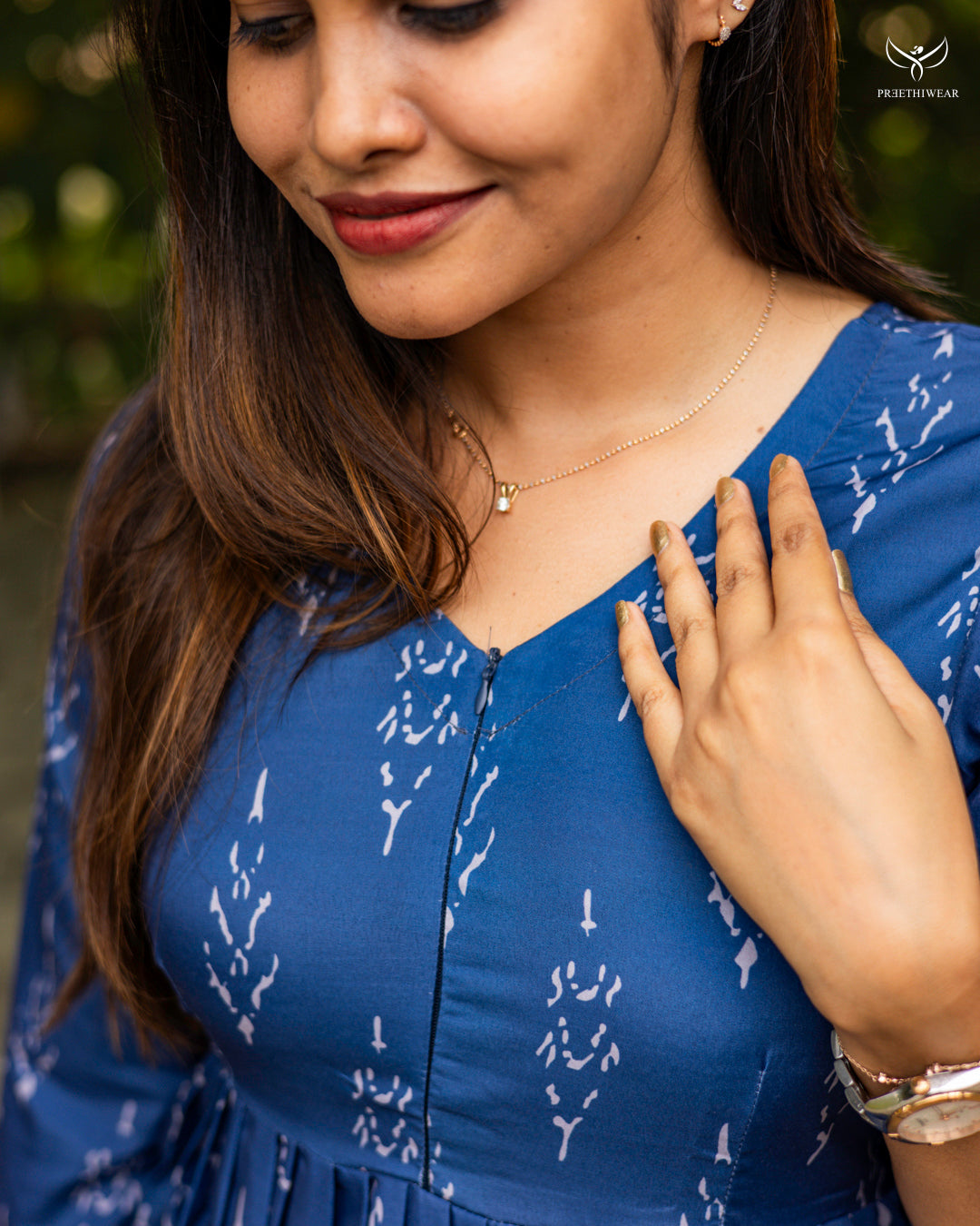 Akhila3  Maternity Dress with center Zip(PREORDER-SEP30)