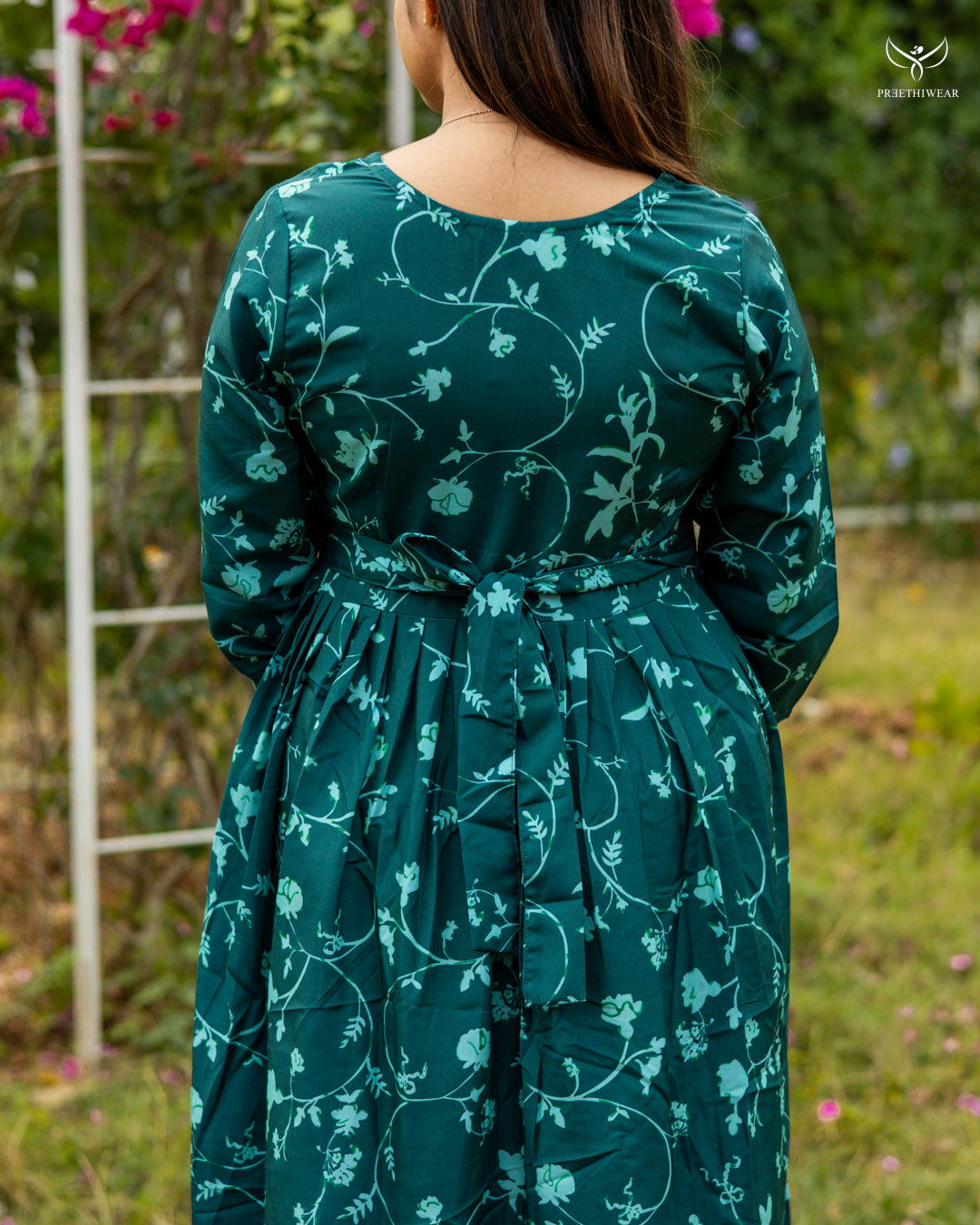 Smita3 Maternity Dress with center Zip