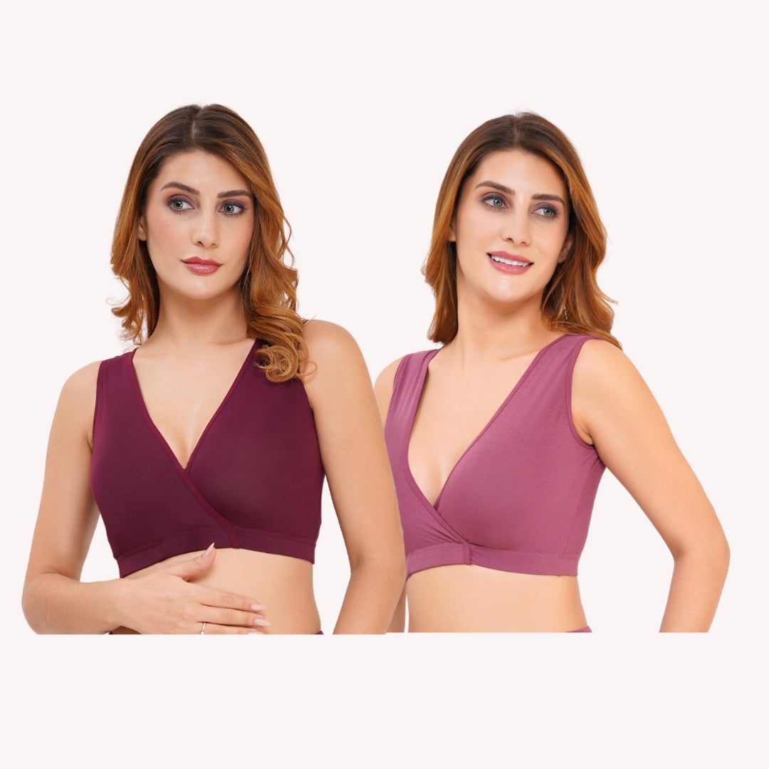 Combo Maternity Nursing Sleep Bra Pack of 2