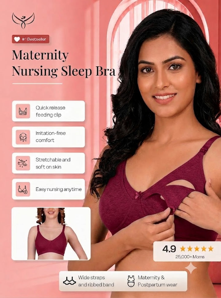 Clip-down Nursing Bra – Bamboo Cotton