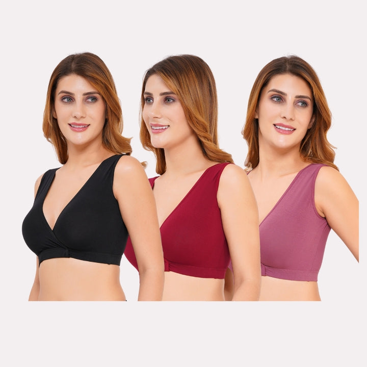 Combo Maternity Nursing Sleep Bra Pack of 3