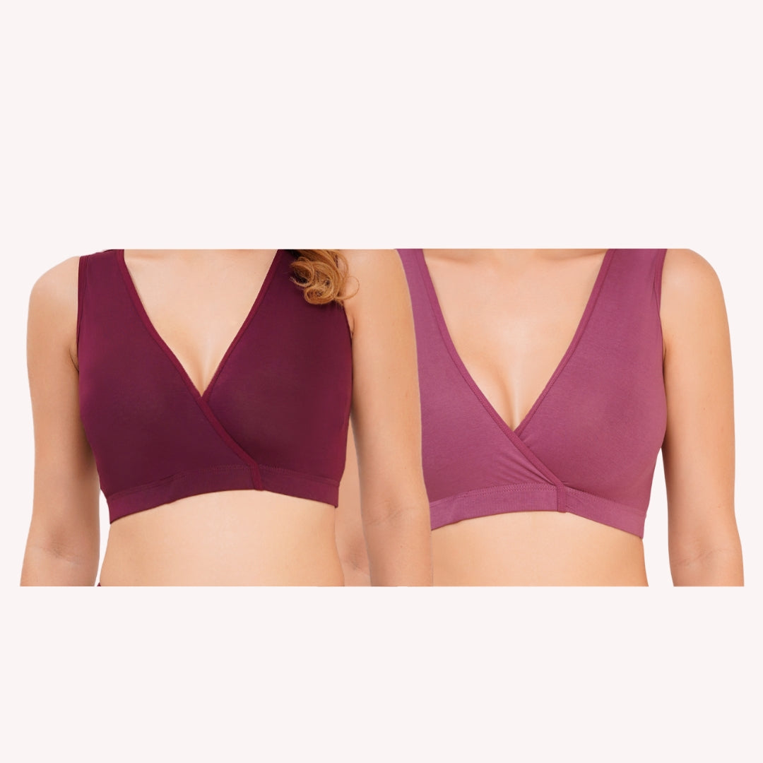 Combo Maternity Nursing Sleep Bra Pack of 2