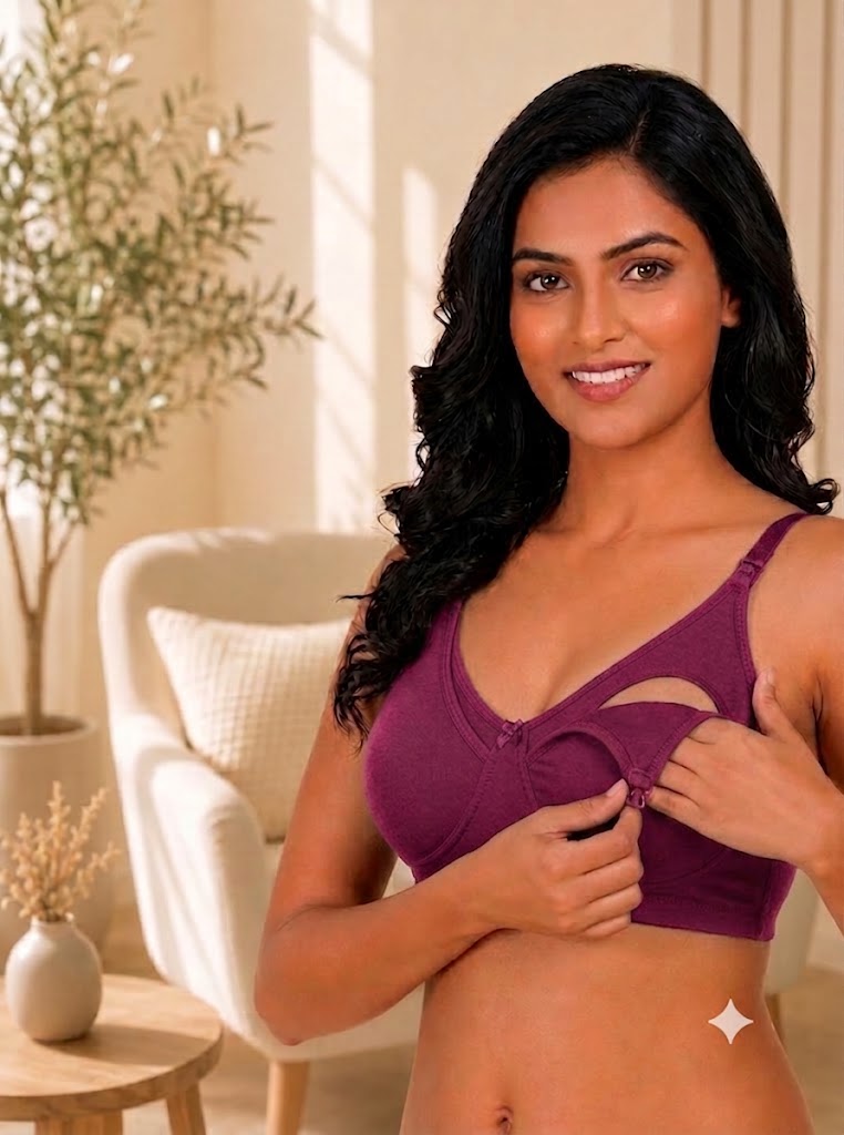 Clip-down Nursing Bra – Bamboo Cotton