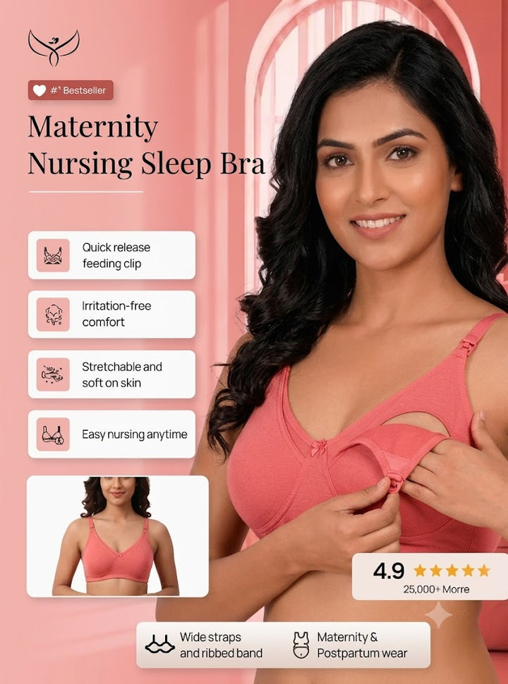 Clip-down Nursing Bra – Bamboo Cotton