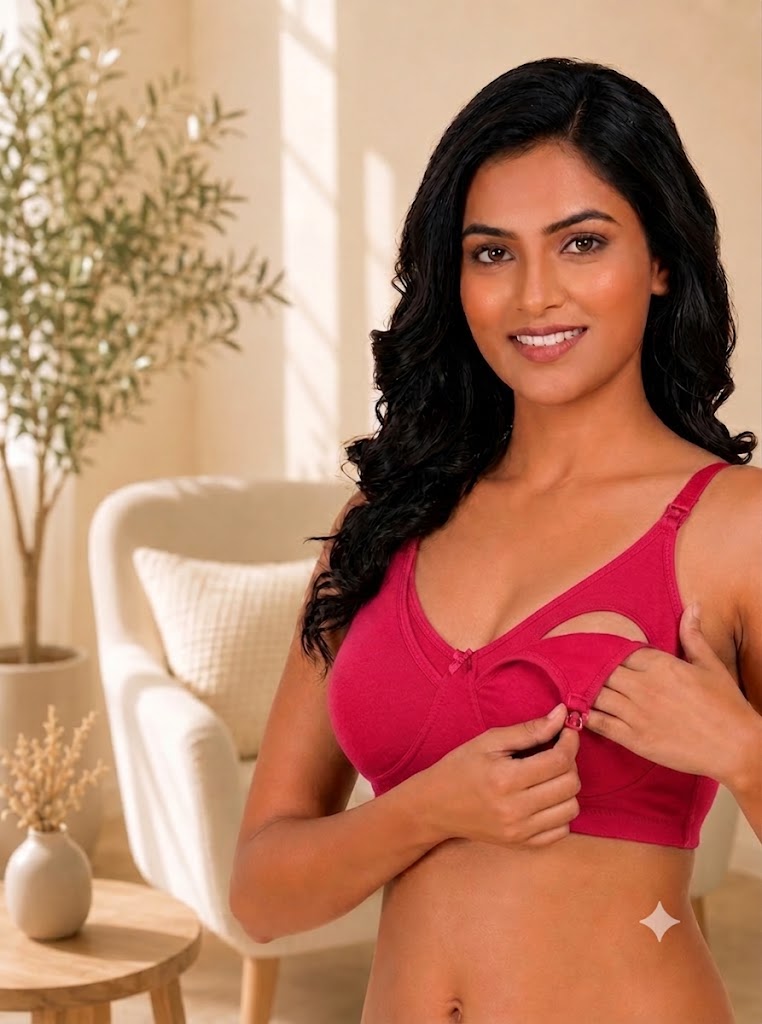 Clip-down Nursing Bra – Bamboo Cotton