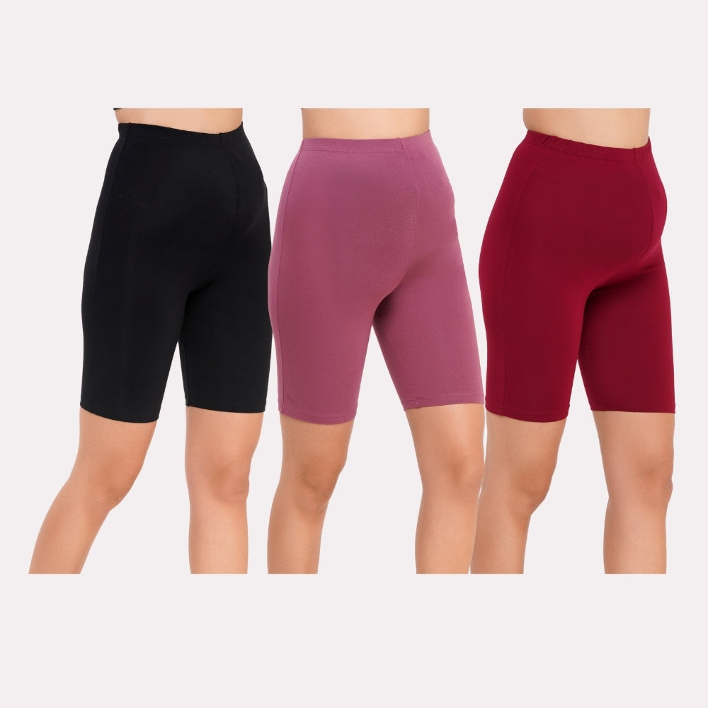 Preethiwear Maternity & Postpartum Tights  Pack of 3