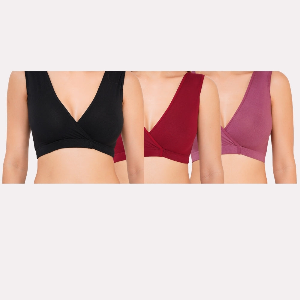 Combo Maternity Nursing Sleep Bra Pack of 3