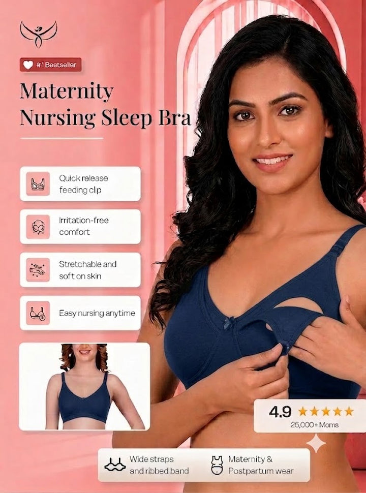Clip-down Nursing Bra – Bamboo Cotton