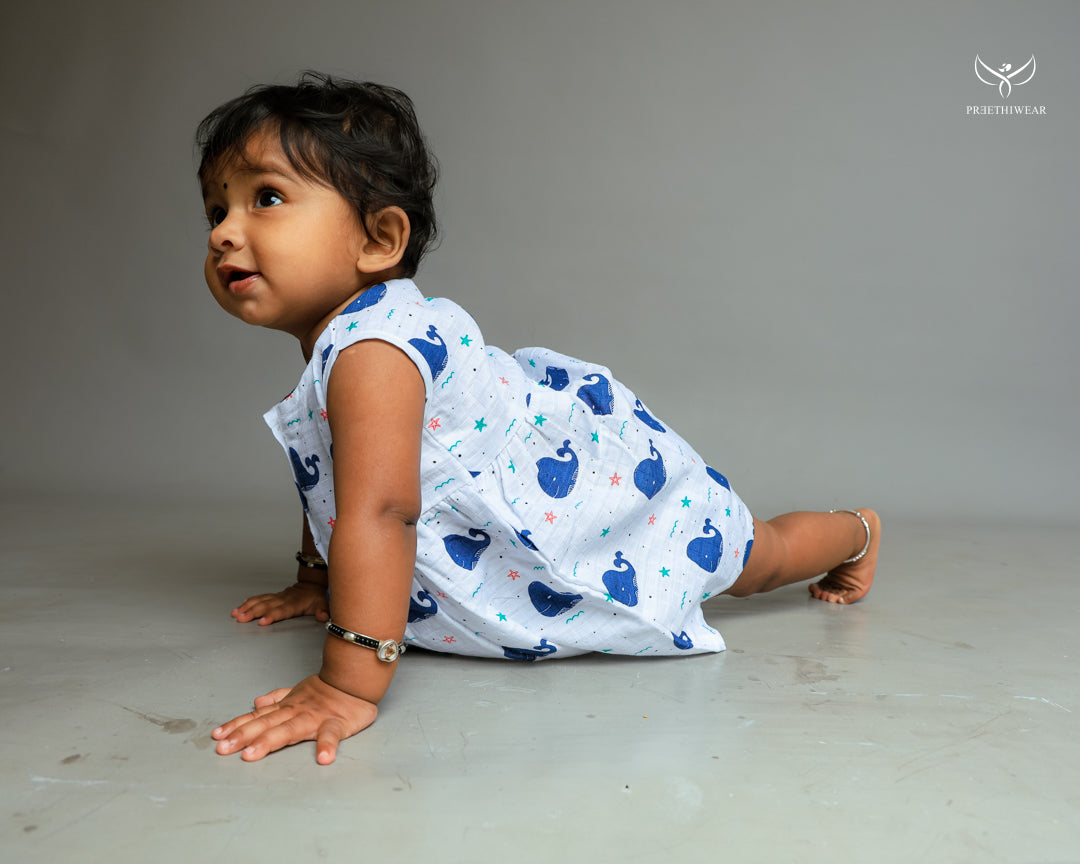 Whales Frock / Bloomers