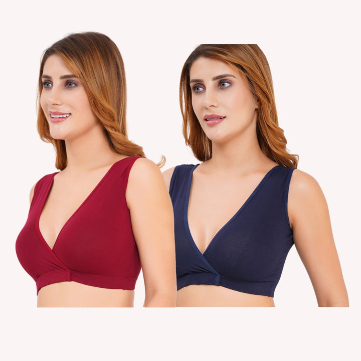 Combo Maternity Nursing Sleep Bra Pack of 2