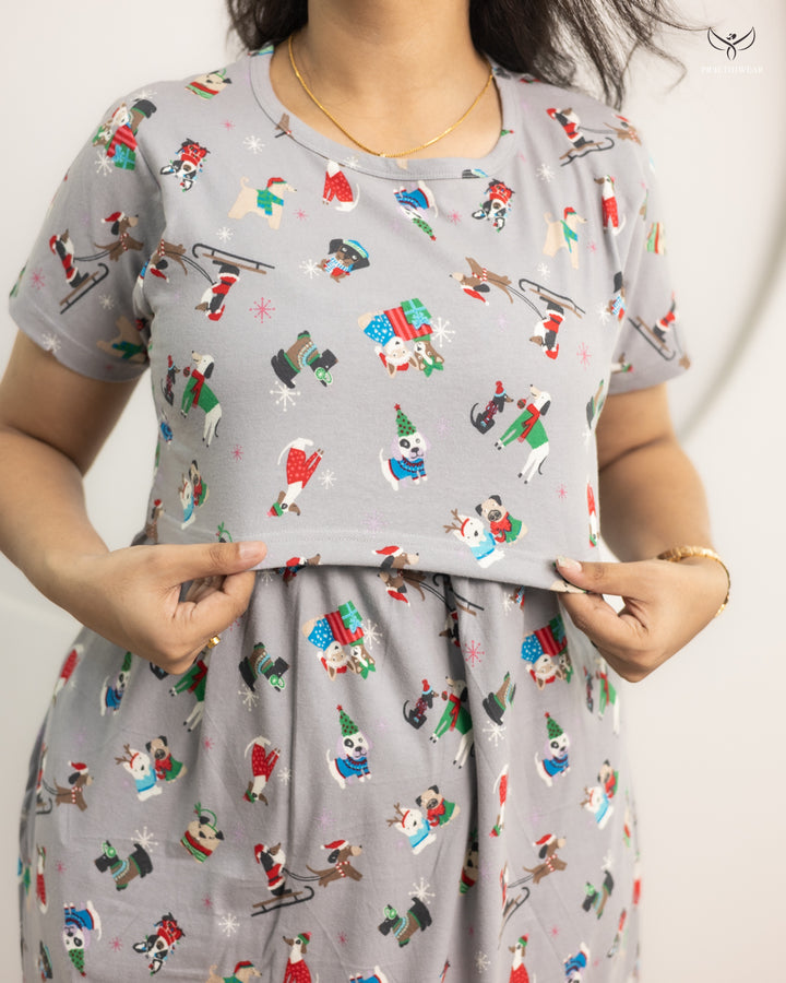 Arvini SoftCotton Calf Length Maternity Loungewear