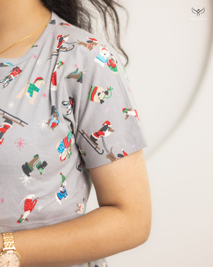 Arvini SoftCotton Calf Length Maternity Loungewear