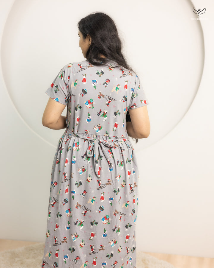 Arvini SoftCotton Calf Length Maternity Loungewear