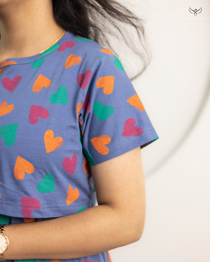Riona SoftCotton Calf Length Maternity Loungewear