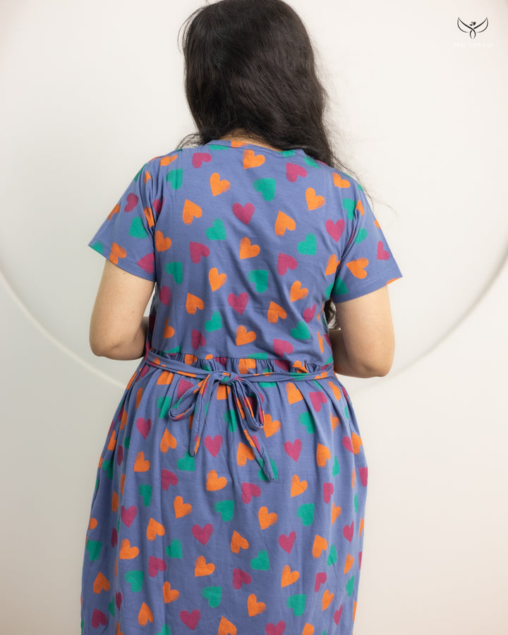 Riona SoftCotton Calf Length Maternity Loungewear