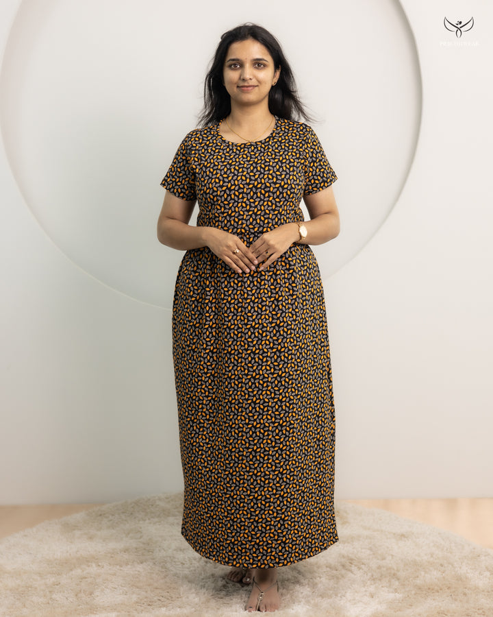 Fouzia1 SoftCotton Full Length Maternity Loungewear
