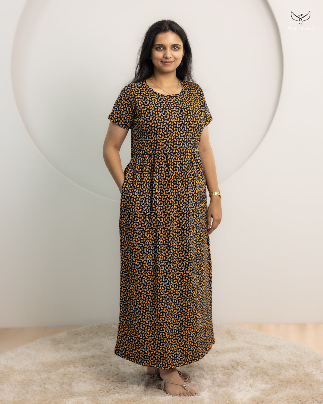 Fouzia1 SoftCotton Full Length Maternity Loungewear