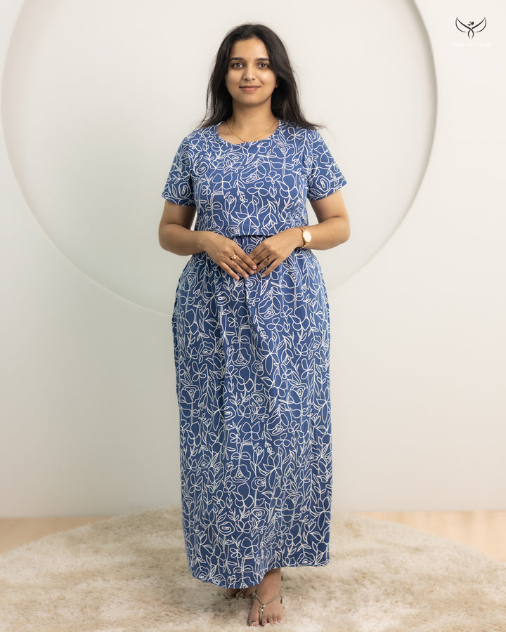 Radhya SoftCotton Full Length Maternity Loungewear