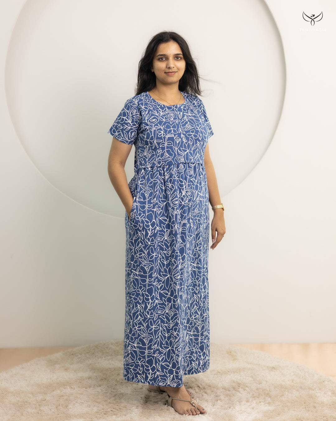 Radhya SoftCotton Full Length Maternity Loungewear