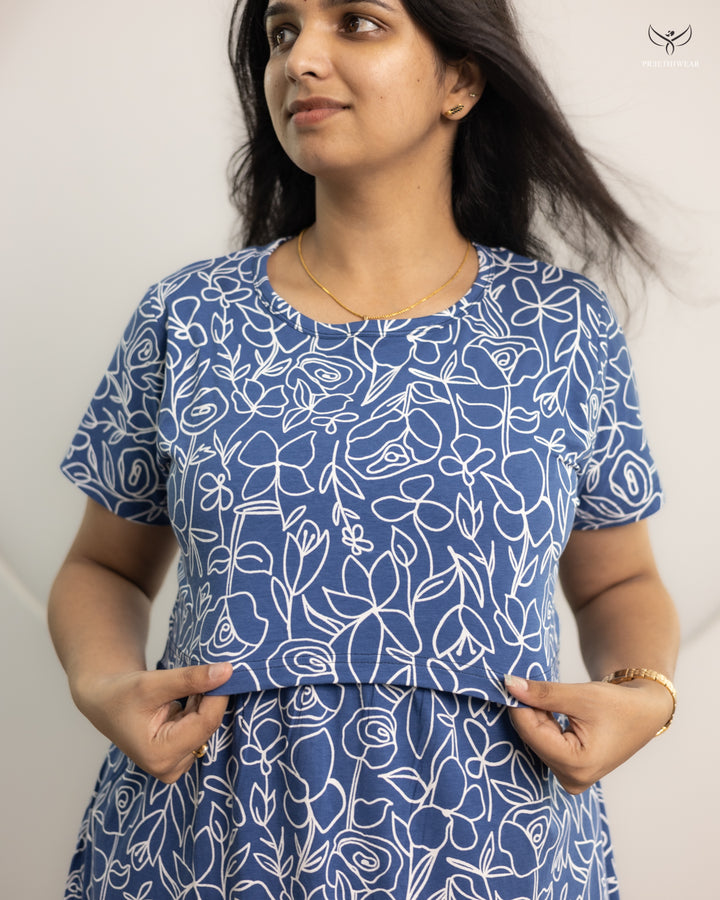 Radhya SoftCotton Full Length Maternity Loungewear