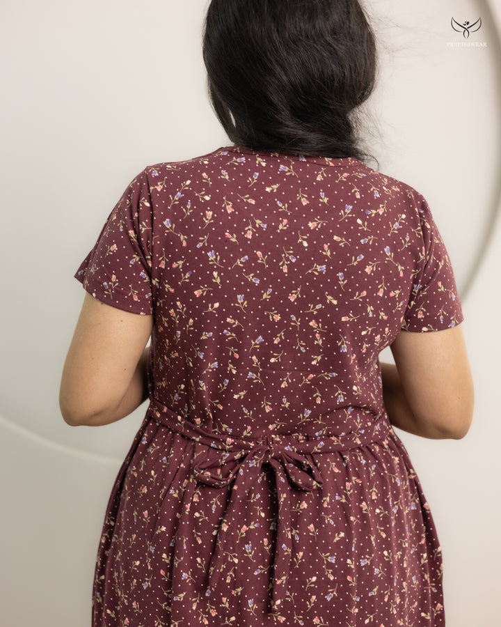 Mahee Thick Cotton Full Length Maternity Loungewear