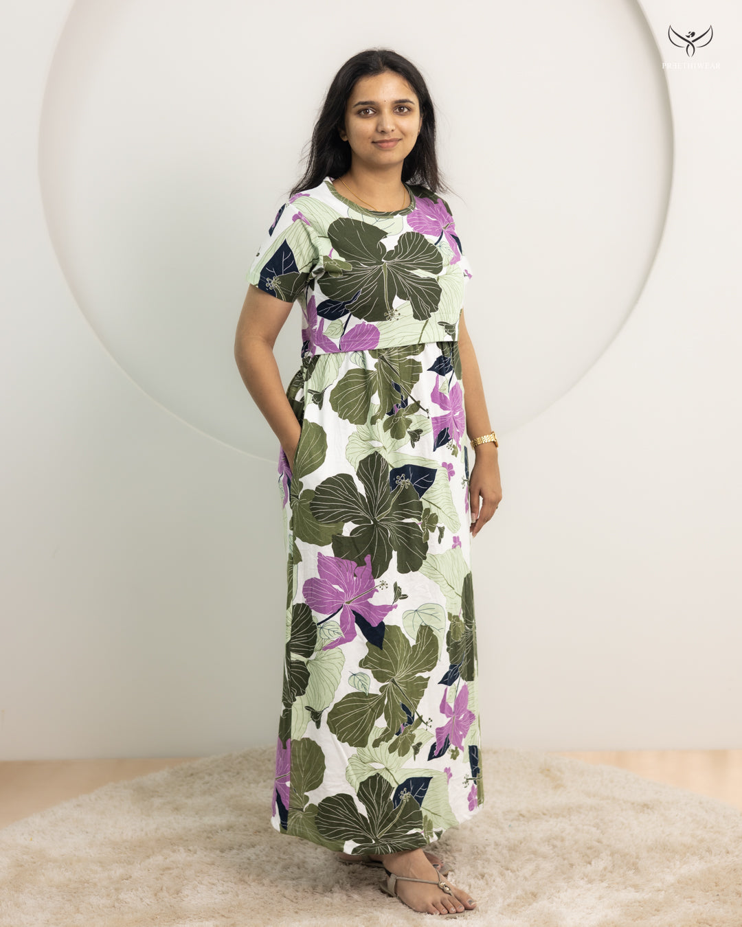 Berlin Thick Cotton Full Length Maternity Loungewear