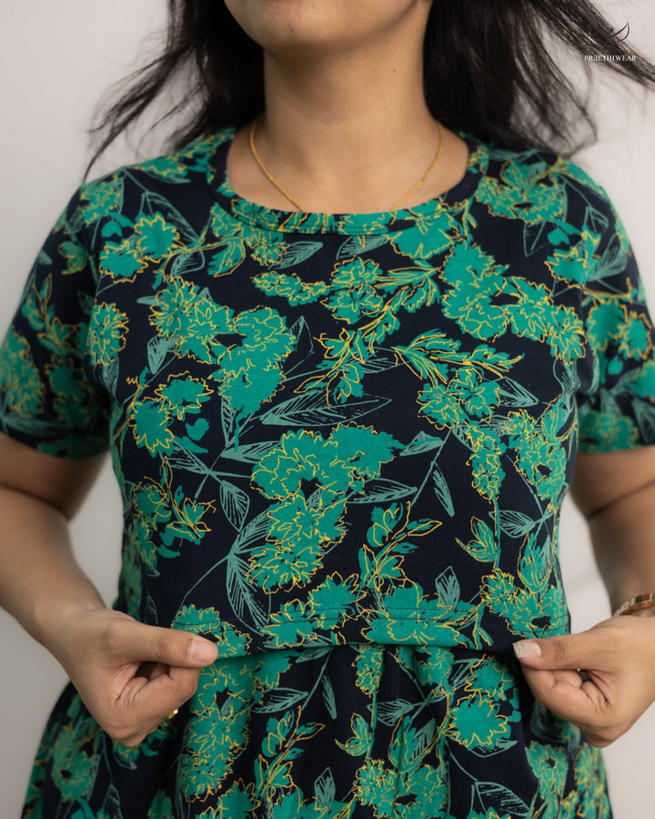 Noorul Thick Soft CottonFull Length Maternity Loungewear
