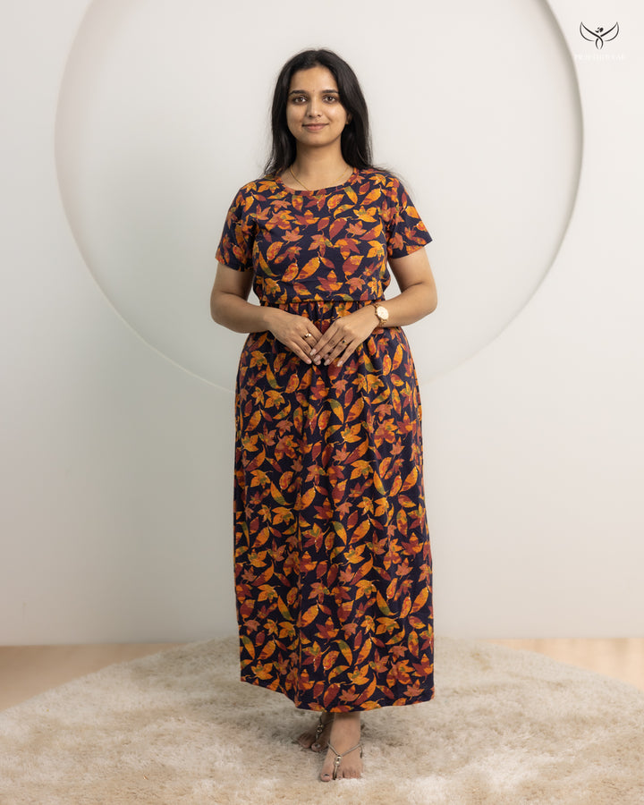 Alekya Thick Cotton Full Length Maternity Loungewear