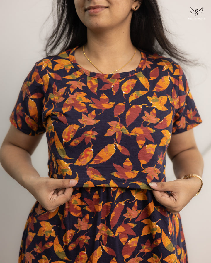 Alekya Thick Cotton Full Length Maternity Loungewear