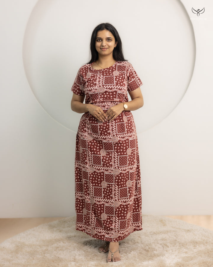 Jeno Thick Soft Cotton Full Length Maternity Loungewear
