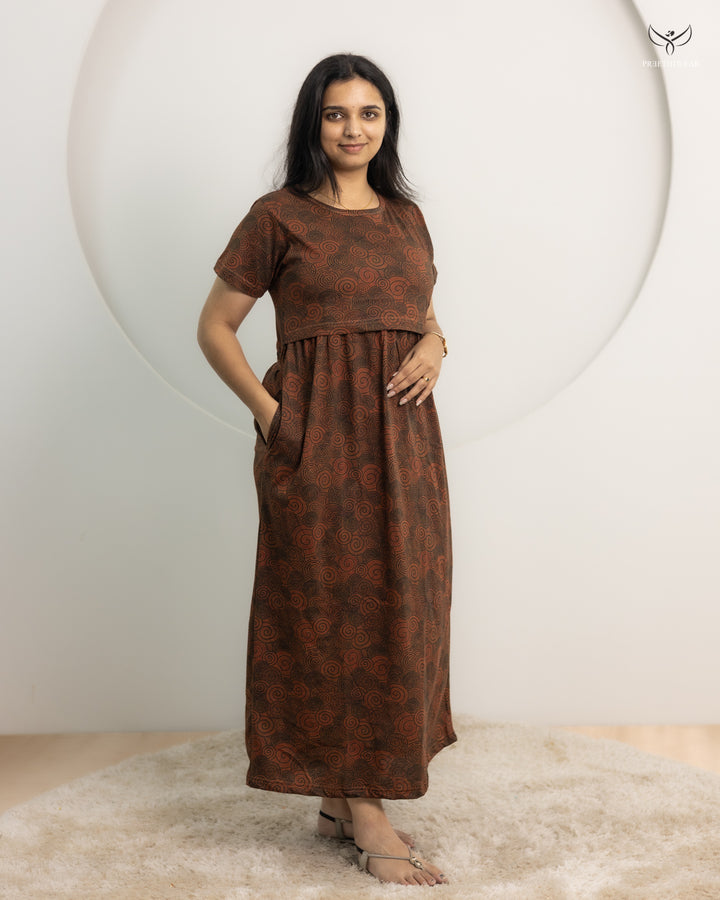 Nishara SoftCotton Full Length Maternity Loungewear