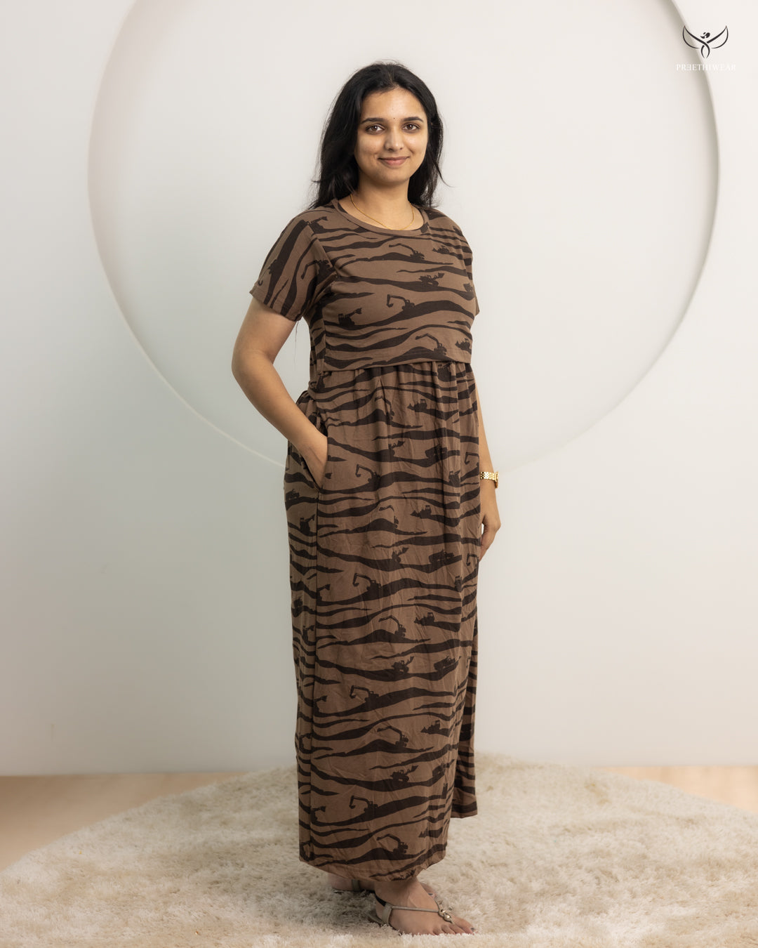 Purna Thick Cotton Full Length Maternity Loungewear
