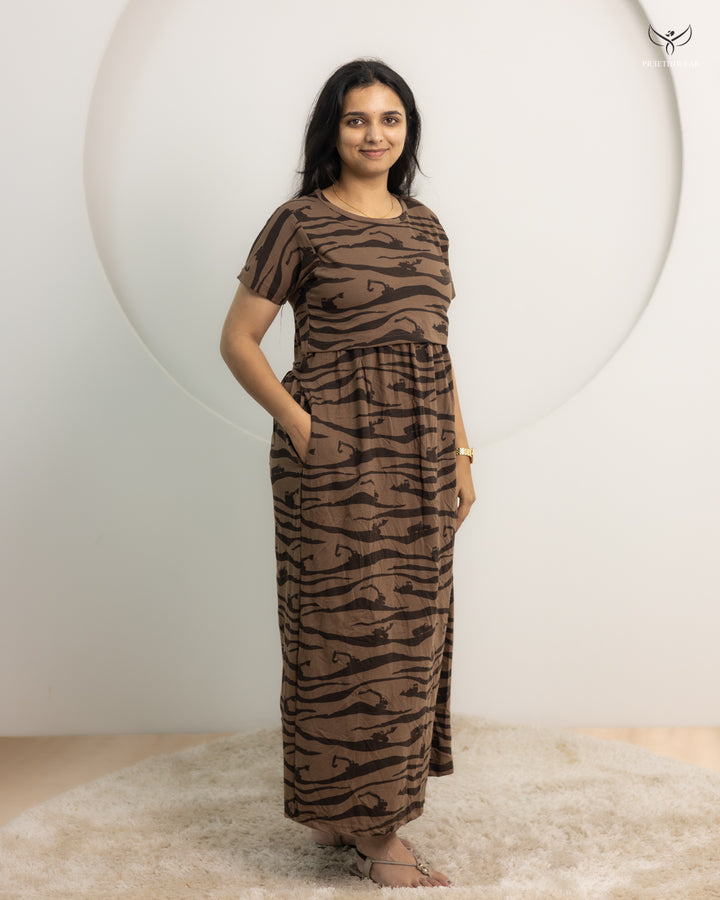 Purna Thick Cotton Full Length Maternity Loungewear