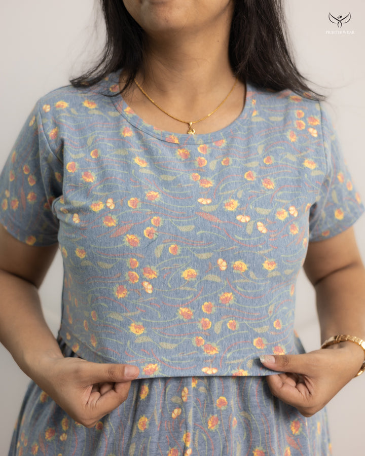 Irene1 SoftCotton Full Length Maternity Loungewear