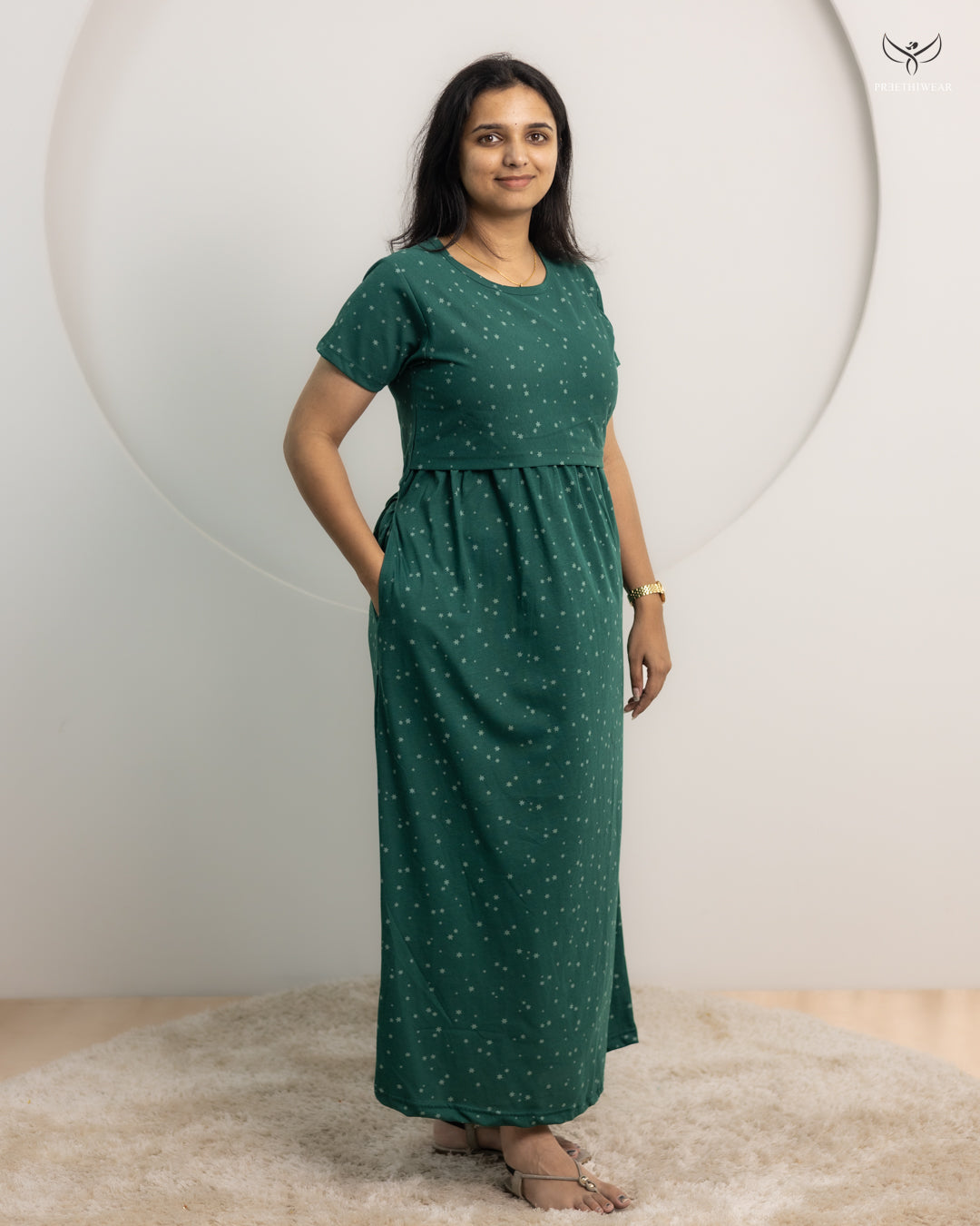 Mazhil SoftCotton Full Length Maternity Loungewear