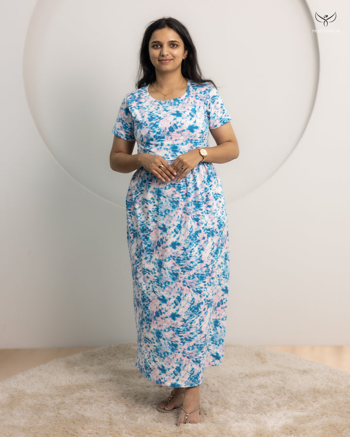 Advika1 SoftCotton Full Length Maternity Loungewear