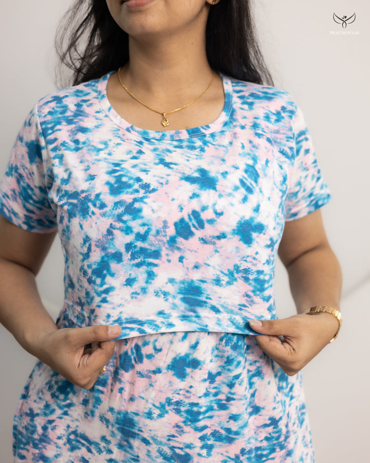 Advika1 SoftCotton Full Length Maternity Loungewear