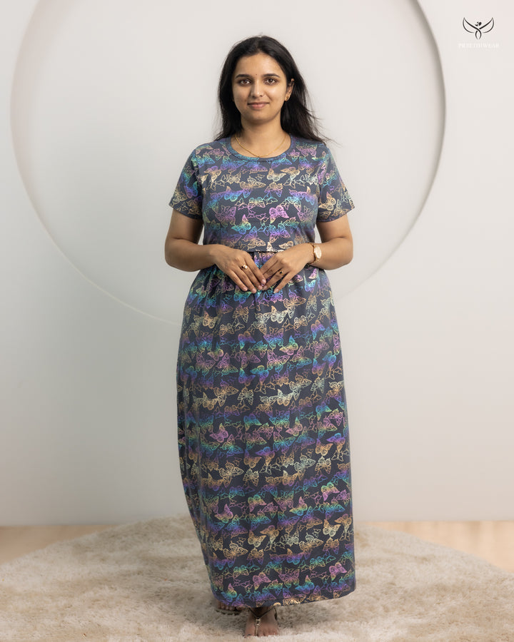 Riyana SoftCotton Full Length Maternity Loungewear