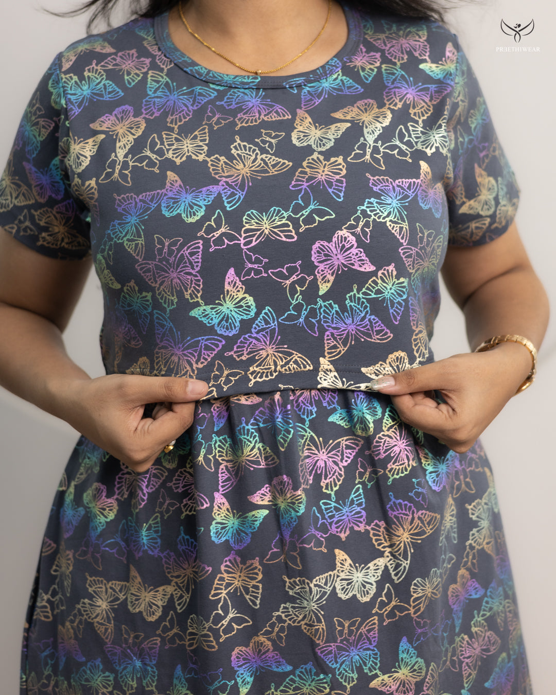 Riyana SoftCotton Full Length Maternity Loungewear