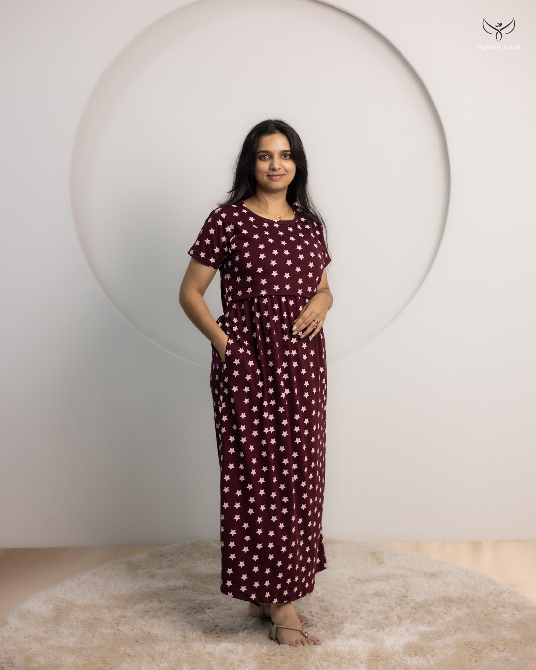 Alisha SoftCotton Full Length Maternity Loungewear