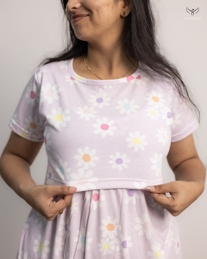 Sarna SoftCotton Full Length Maternity Loungewear
