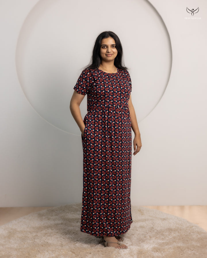 Jenifer2 SoftCotton Full Length Maternity Loungewear