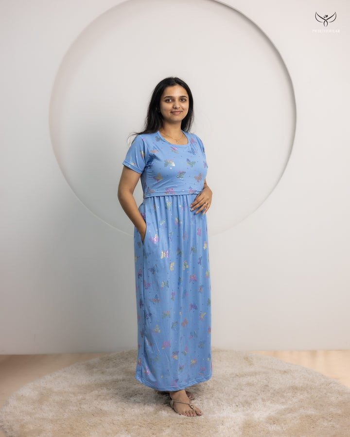 Lavika Lightweight SoftCotton Full Length Maternity Loungewear