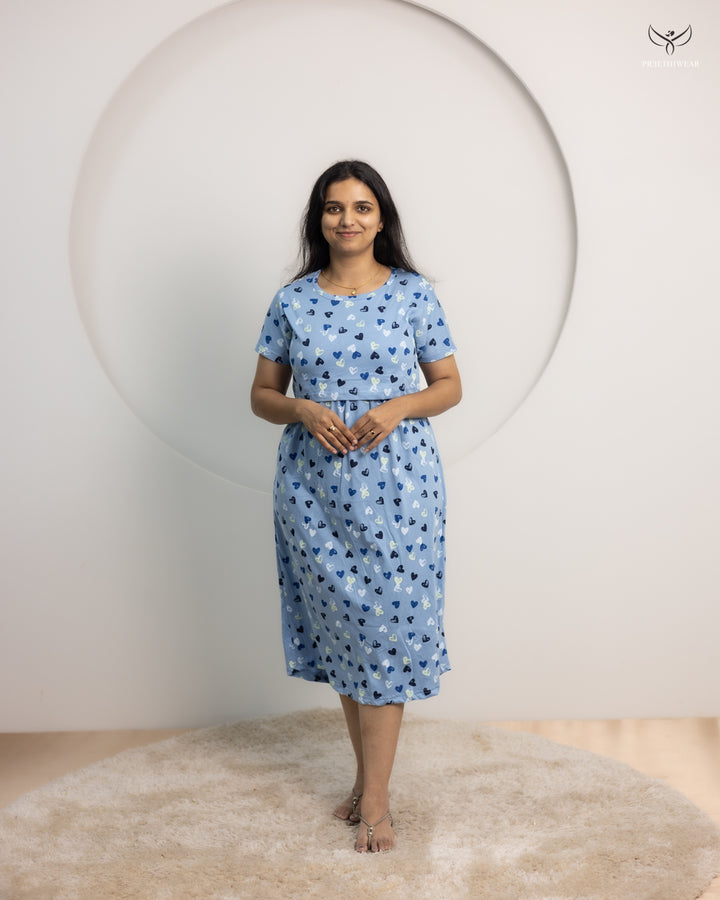 Tishya SoftCotton Calf Length Maternity Loungewear