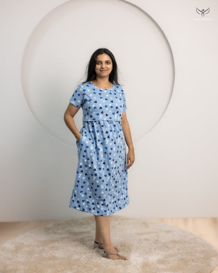 Tishya SoftCotton Calf Length Maternity Loungewear