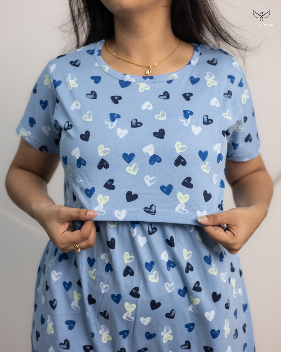 Tishya SoftCotton Calf Length Maternity Loungewear