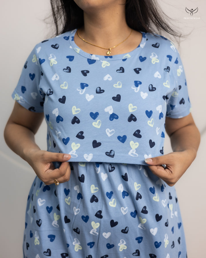 Tishya SoftCotton Calf Length Maternity Loungewear